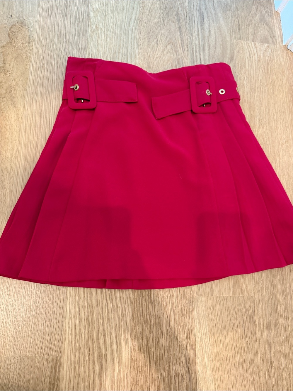 Zara fuscia Belted Mini Skirt - Hot Pink size XS